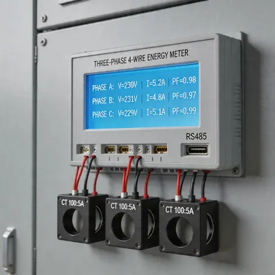 three phase energy meter